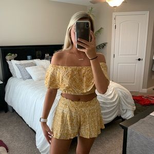 yellow 2 piece set